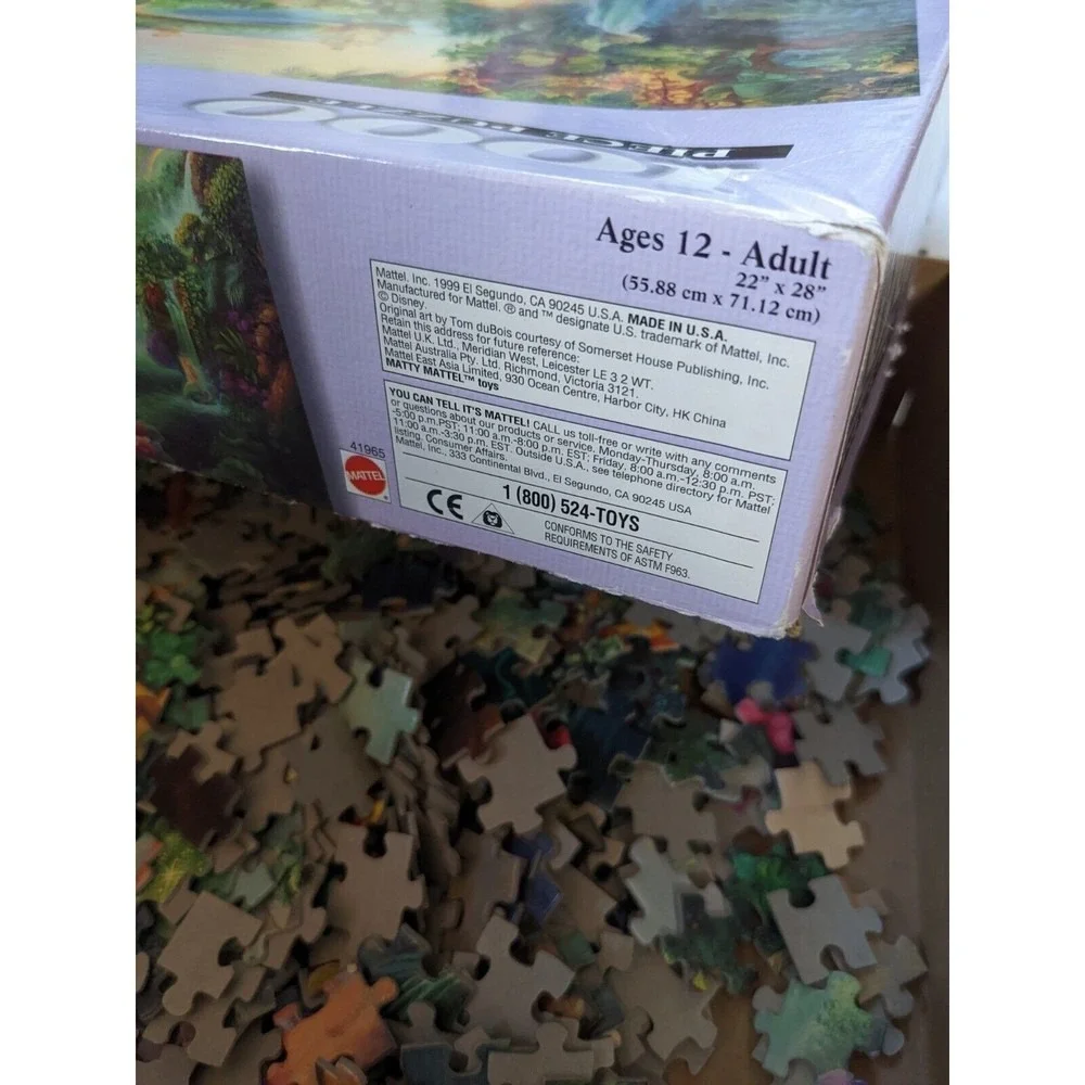 Vintage Disney Jigsaw Puzzle Du Bois Artist Collection Peter Pan 1000 Piece RARE - Picture 11 of 11